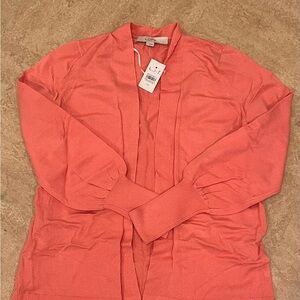 LOFT Women's Vibrant Coral Cardigan